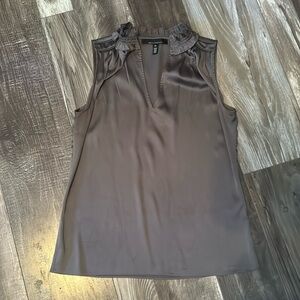 WHBM NWOT Satin Sleeveless Blouse Top XS